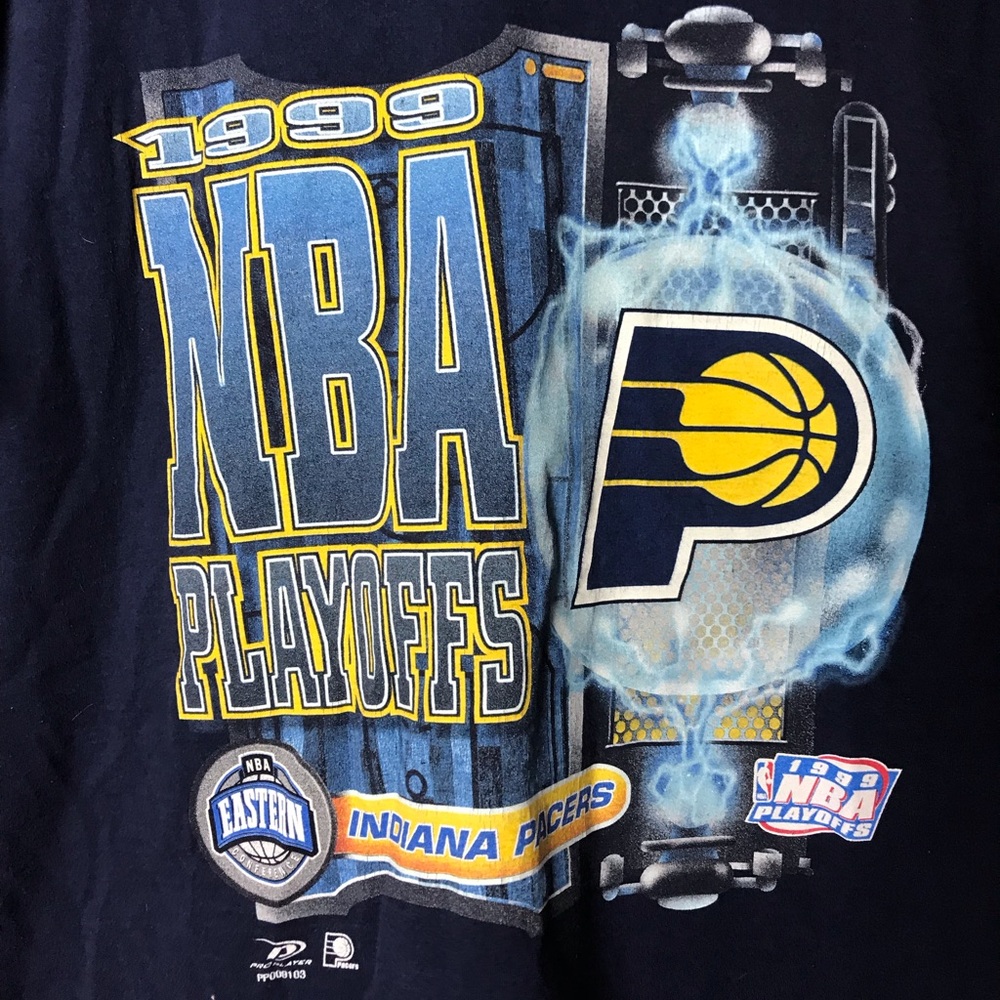 XXL 1999 vintage Pro Plr Indiana Pacers playoff T